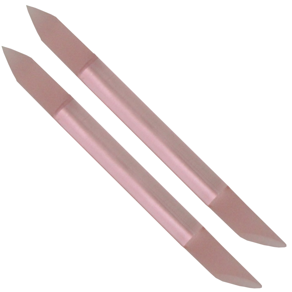 [7G402] PODOCURE® Tempered Glass Cuticle Pusher Stick 9cm (2) Pink 