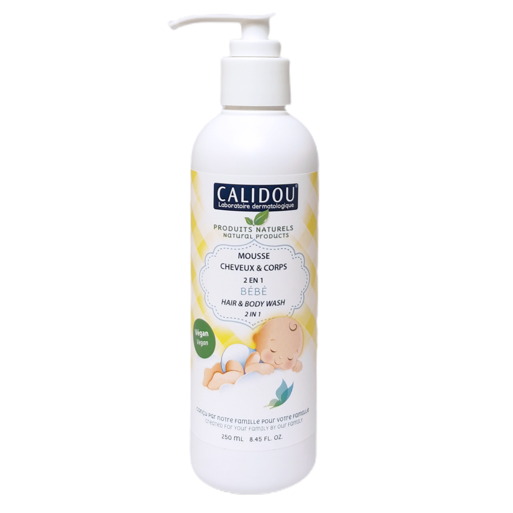 [C003] Calidou® Mousse Cheveux et Corps (2 en 1) - Bébé (250 ml)