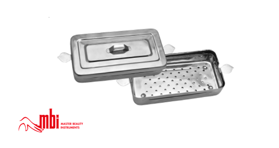 [1MBI-954] MBI® Stainless steel soaking basin. for instruments with cover (12 "x 6" x 2.5 ")
