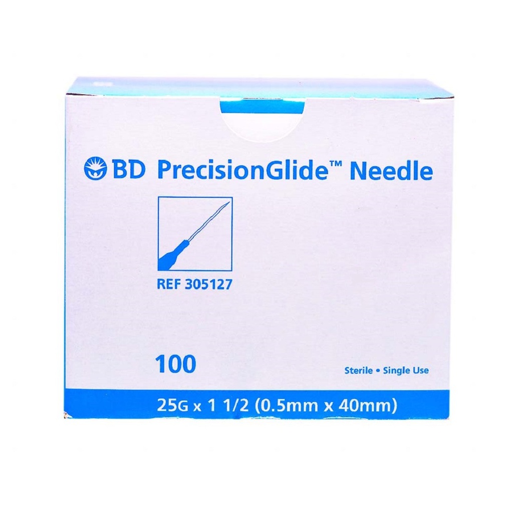 [305127] BD® PRECISIONGLIDE™ Sterile needles (100) 25G x 1½" u.u.