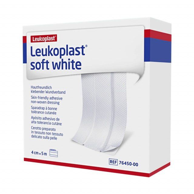 [3BSN7645000] BSN® LEUKOPLAST® Soft White - Nonwoven Hypoallergenic Adhesive Dressing (1) 4 cm x 5 m
